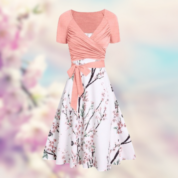 Flora™ - Abito floreale elegante 2 pezzi