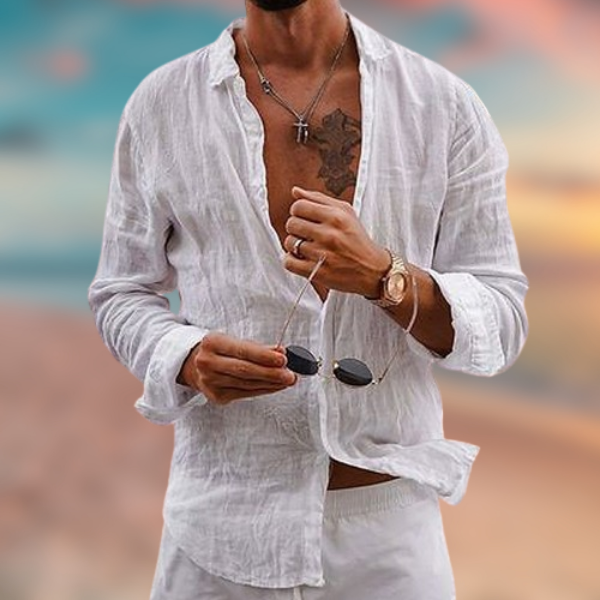 Maicol™ - Camicia casual in lino estiva