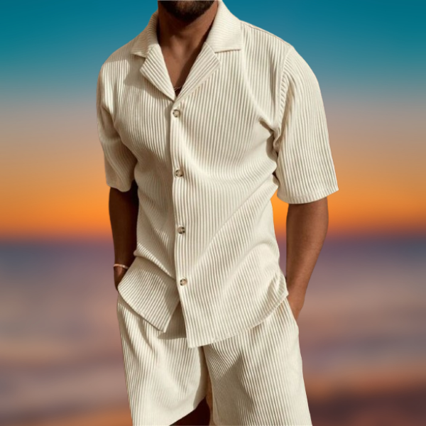 Maurizio™ - Completo corto estivo in velluto elegante