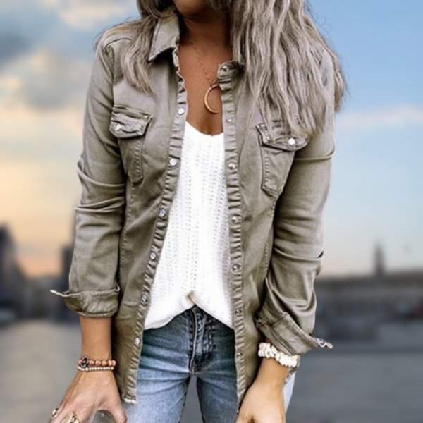 Sofia™ - Giacca in denim primaverile da donna