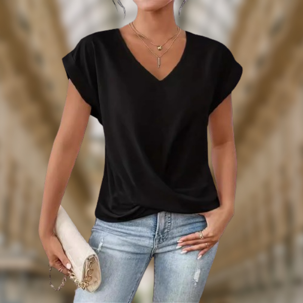 Ilenia™ - Maglia estiva elegante con scollo a V | Nuova collezione