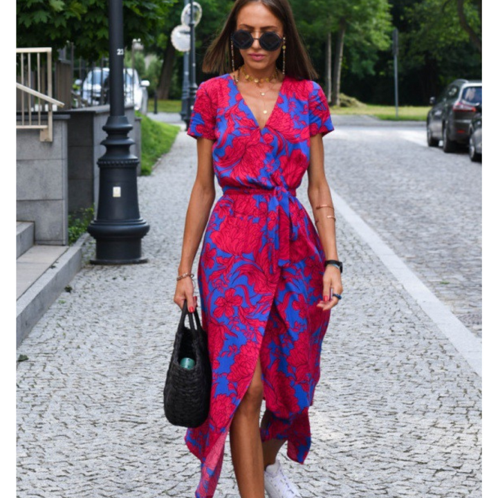 Sonia™ - Abito primaverile floreale elegante