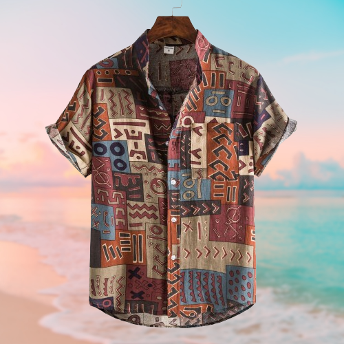 Nevio™ - Camicetta estiva vintage a maniche corte