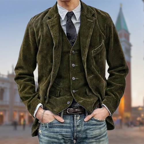 Raffaele™ | Giacca in velluto autunnale da uomo