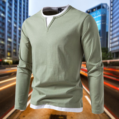 Marcus™ | Maglia premium a maniche lunghe scollo a V