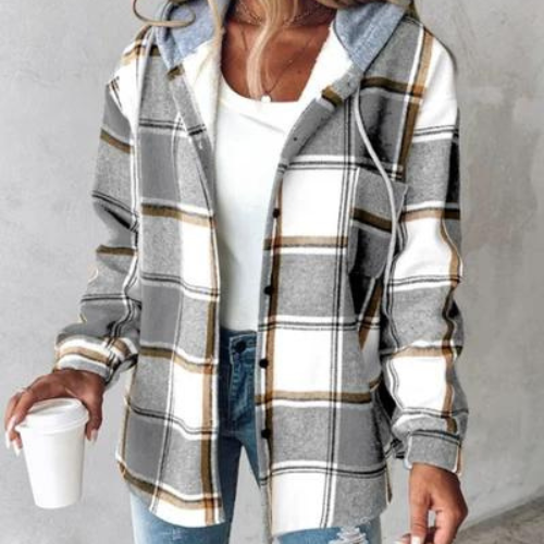 Caterina™ - Giacca elegante a quadri da donna