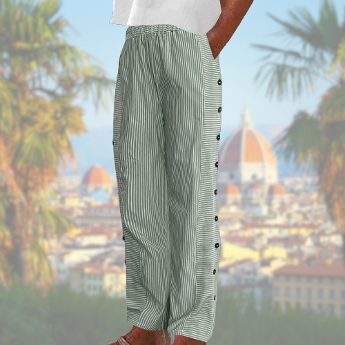 Michela™ - Pantaloni da donna a righe estivi eleganti