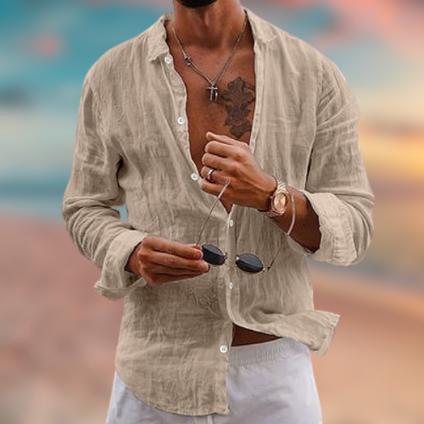 Maicol™ - Camicia casual in lino estiva
