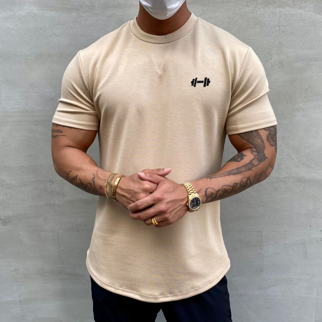 Andrea™ - Maglietta attillata sportiva da uomo