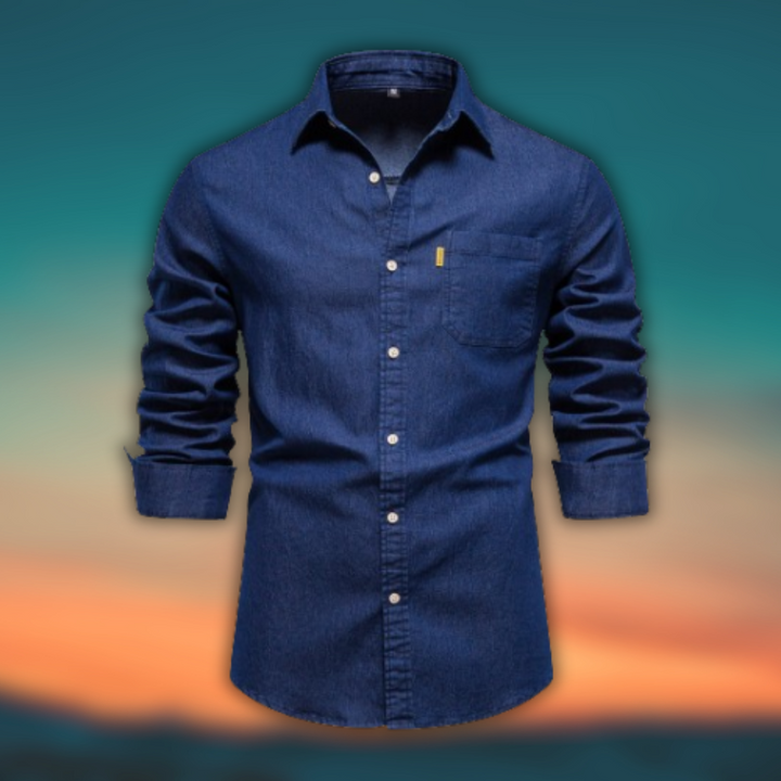 Paolo™ - Camicia in denim essenziale primaverile