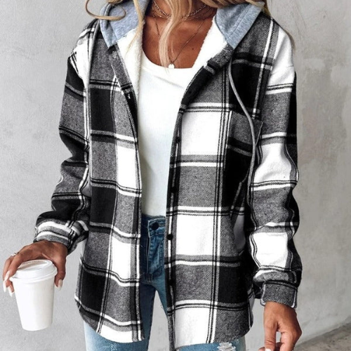 Caterina™ - Giacca elegante a quadri da donna