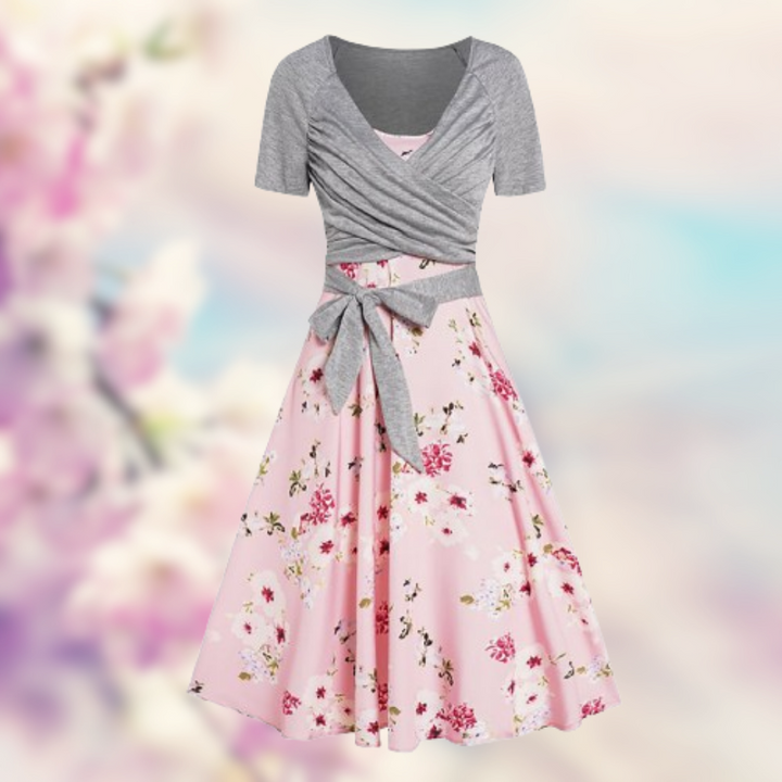 Flora™ - Abito floreale elegante 2 pezzi