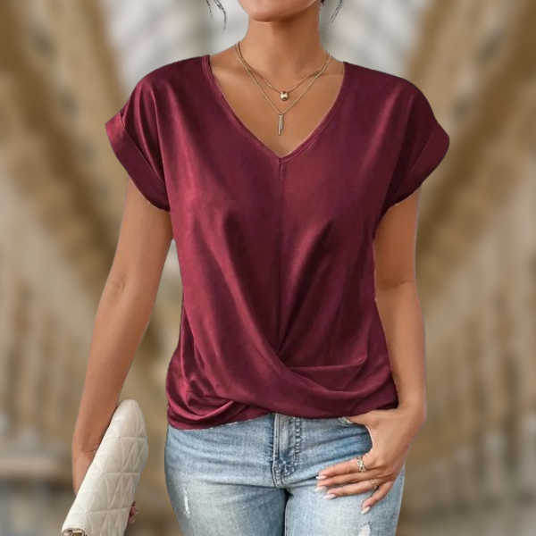 Ilenia™ - Maglia estiva elegante con scollo a V | Nuova collezione