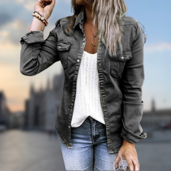 Sofia™ - Giacca in denim primaverile da donna