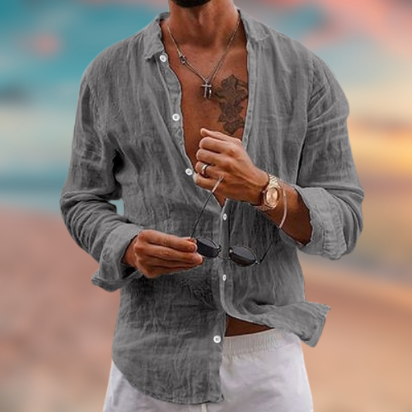 Maicol™ - Camicia casual in lino estiva
