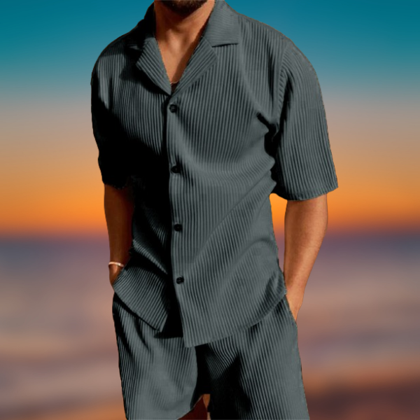 Maurizio™ - Completo corto estivo in velluto elegante