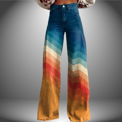 Leda™ | Pantaloni a Gamba Larga in Tessuto Premium