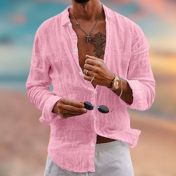 Maicol™ - Camicia casual in lino estiva