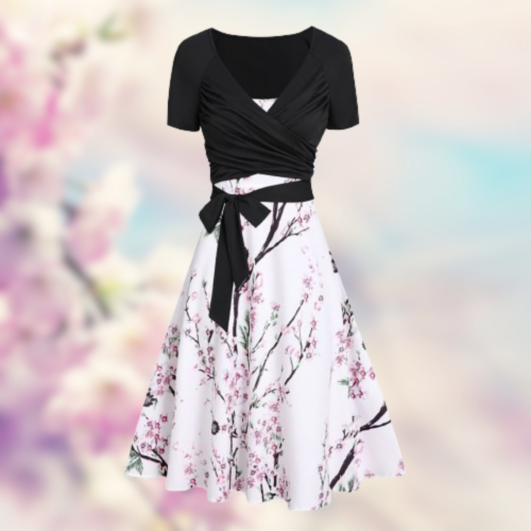 Flora™ - Abito floreale elegante 2 pezzi