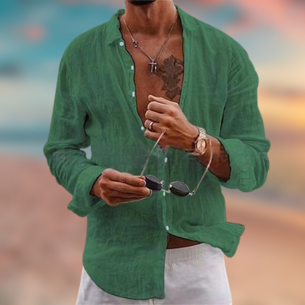 Maicol™ - Camicia casual in lino estiva