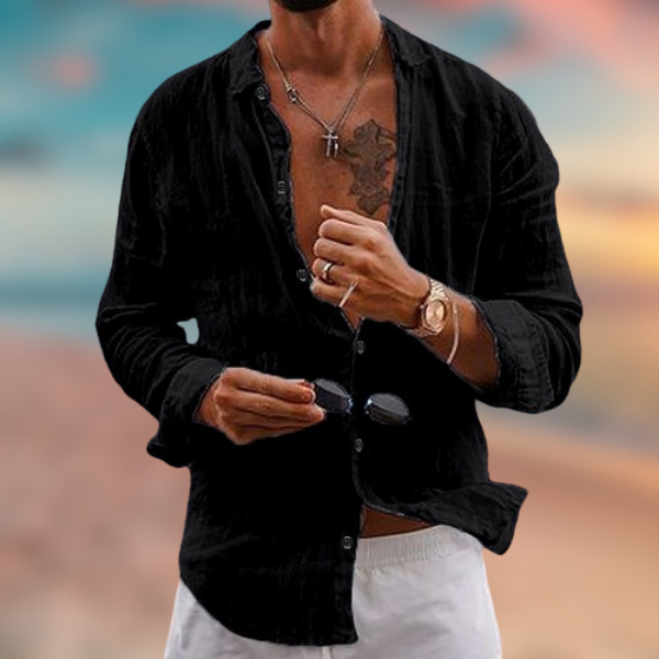 Maicol™ - Camicia casual in lino estiva