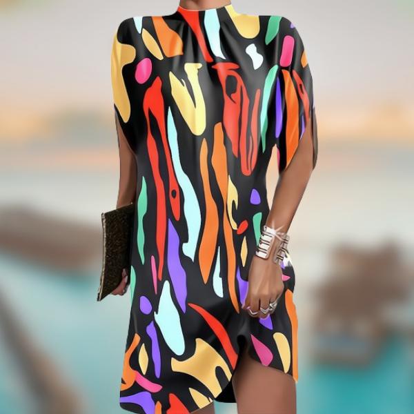 Cristina™ - Abito elegante con scollo tondo