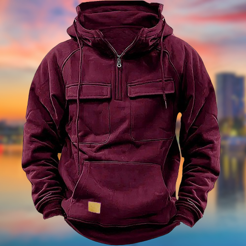 Enzo™ | Felpa con cappuccio invernale da uomo