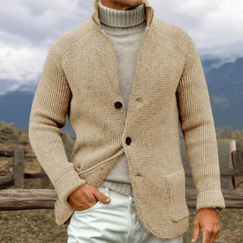 Ermete™ | Cardigan artigianale elegante per giornate fredde