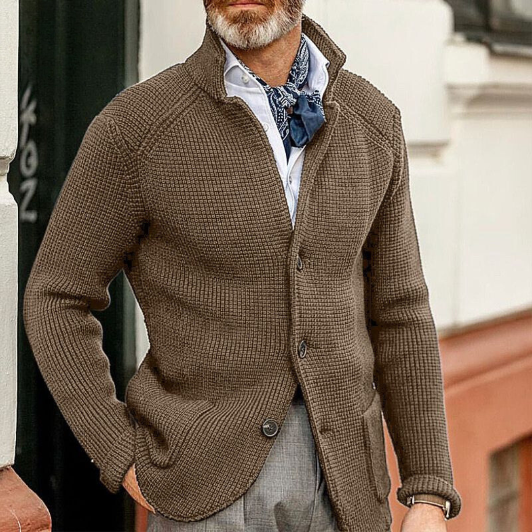 Marzio™ | Cardigan artigianale elegante per giornate fredde