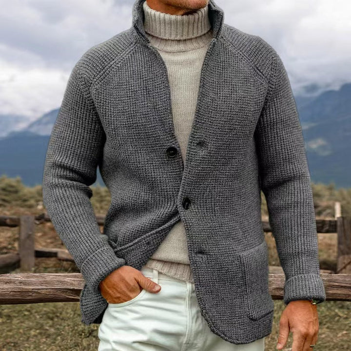 Ermete™ | Cardigan artigianale elegante per giornate fredde