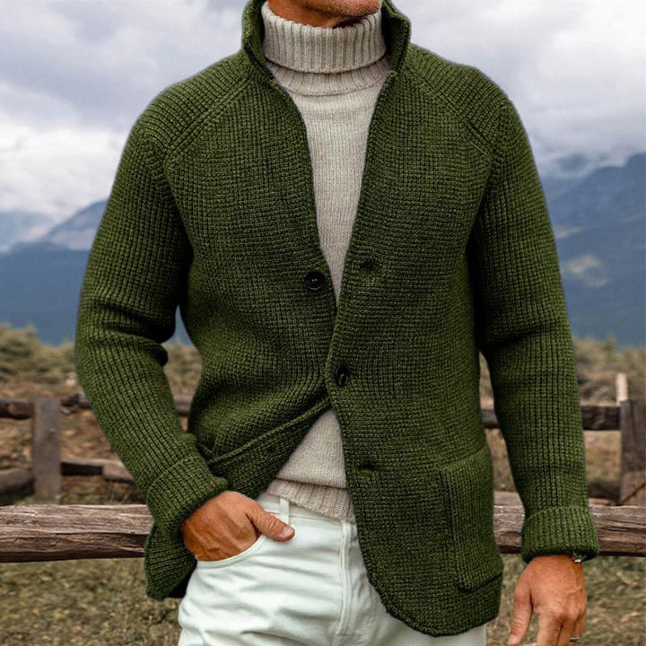 Ermete™ | Cardigan artigianale elegante per giornate fredde