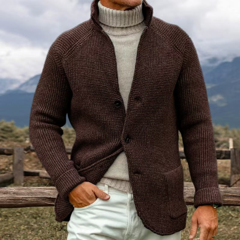 Ermete™ | Cardigan artigianale elegante per giornate fredde