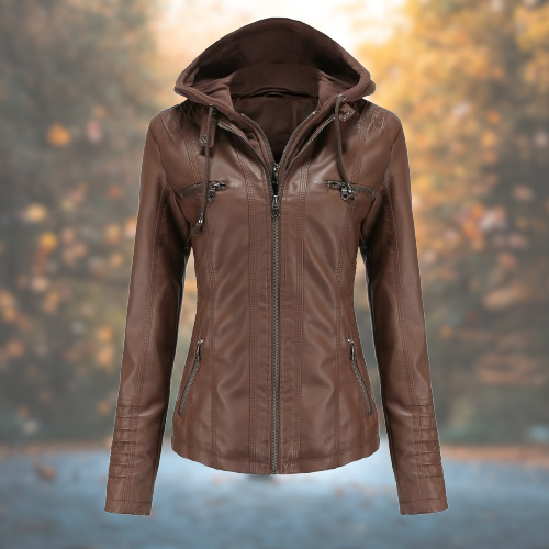 Naomi™ | Giacca in pelle da donna elegante