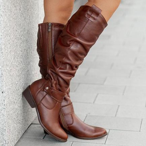 Noemi™ | Stivali eleganti da donna con zip laterale