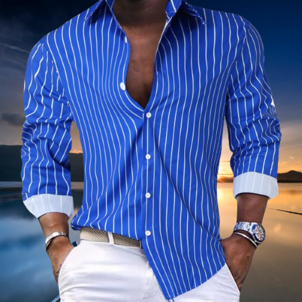 Gabriel™ - Camicia a righe estiva elegante | Collezione 2024