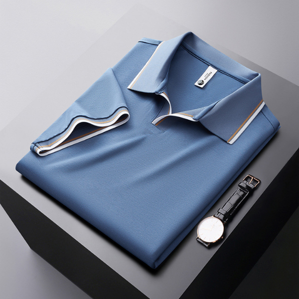 Angelo™ - Polo elegante di lusso in seta