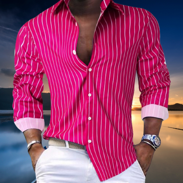 Gabriel™ - Camicia a righe estiva elegante | Collezione 2024