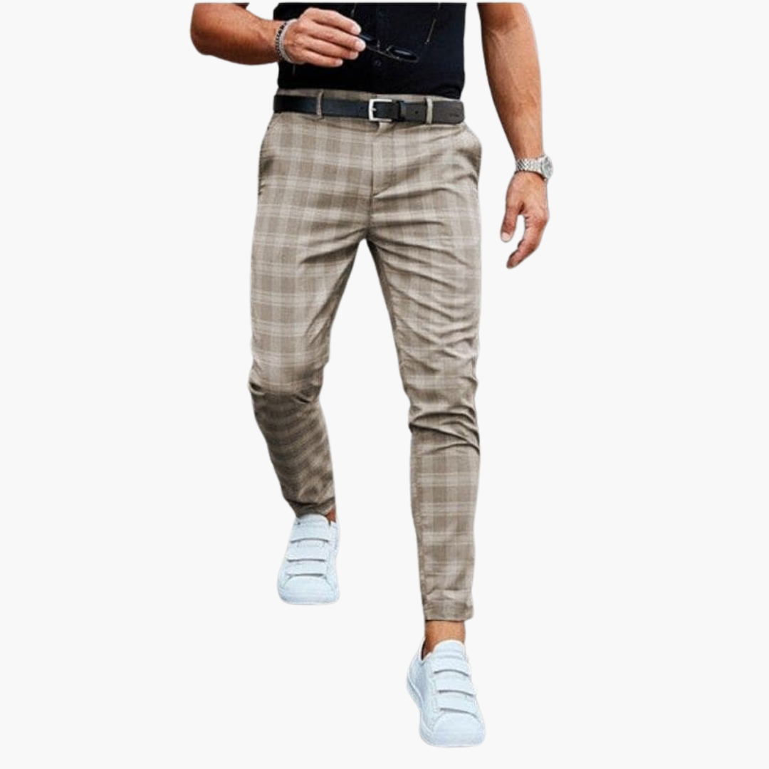 Vieri™ | Pantaloni Chino a Quadri in Tessuto Premium