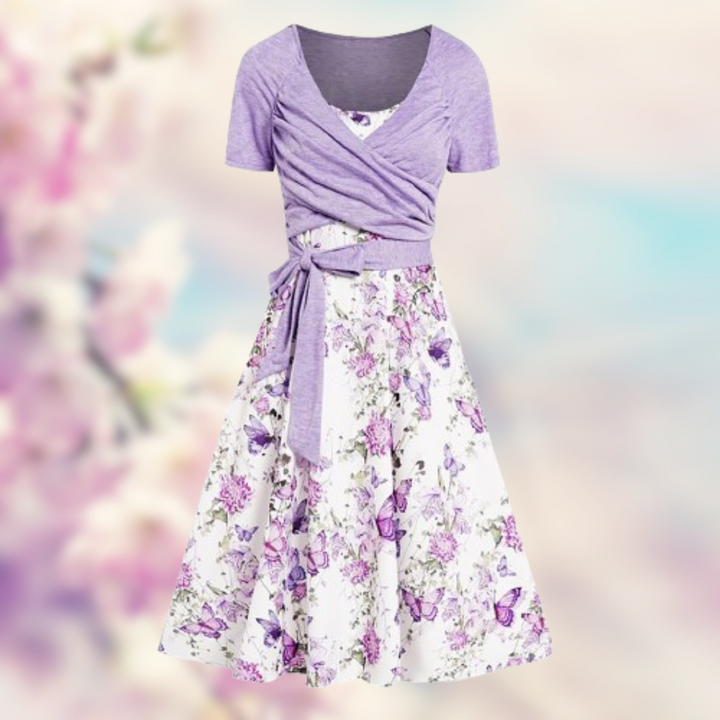 Flora™ - Abito floreale elegante 2 pezzi