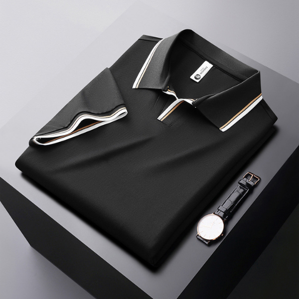 Angelo™ - Polo elegante di lusso in seta