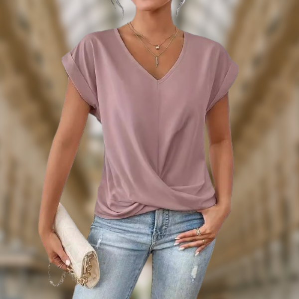 Ilenia™ - Maglia estiva elegante con scollo a V | Nuova collezione