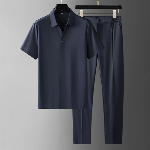 Riccardo™ - Completo da uomo di lusso in lino e cotone