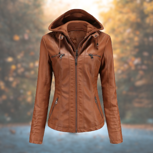 Naomi™ | Giacca in pelle da donna elegante
