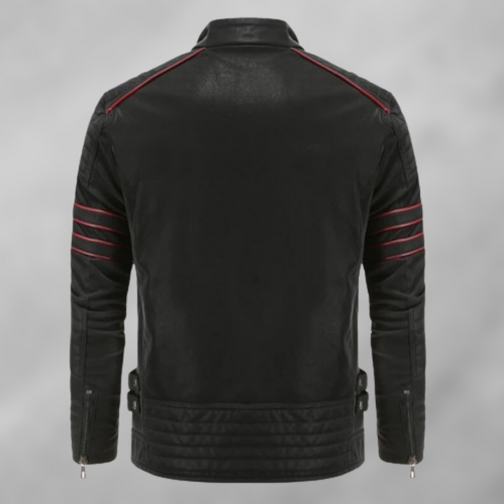 Italo™ - Giacca in pelle con dettagli alla moda