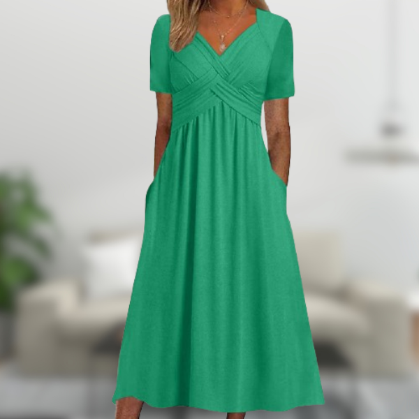 Ginevra™ - Abito elegante estivo fatto a mano