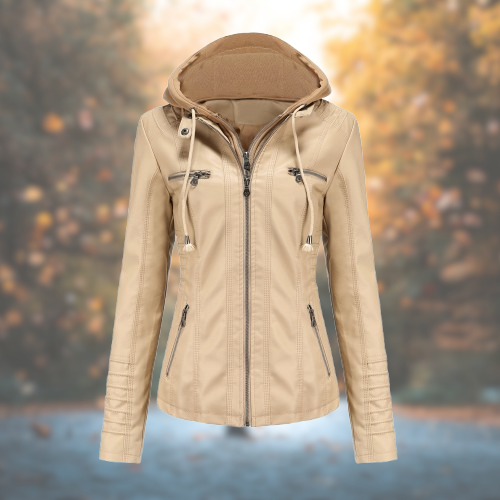 Naomi™ | Giacca in pelle da donna elegante