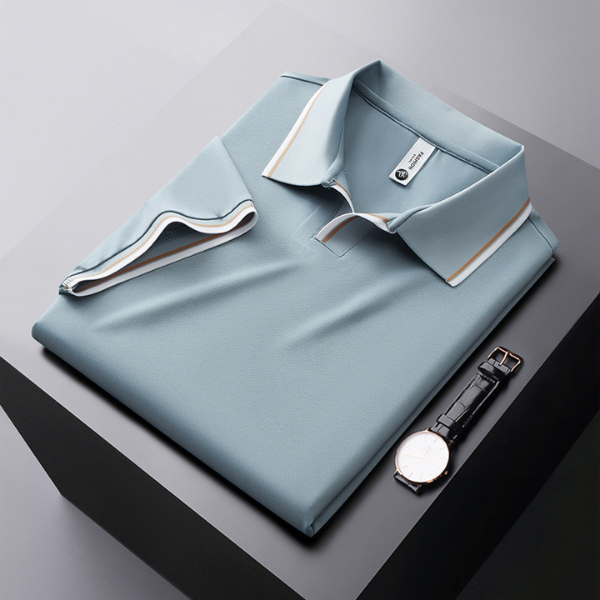 Angelo™ - Polo elegante di lusso in seta