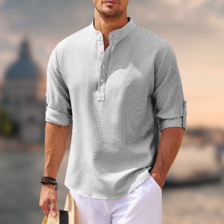 Stefano™ - Camicia in lino da uomo primaverile
