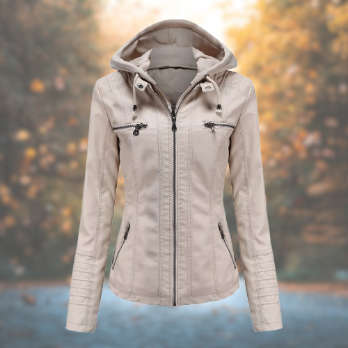 Naomi™ | Giacca in pelle da donna elegante