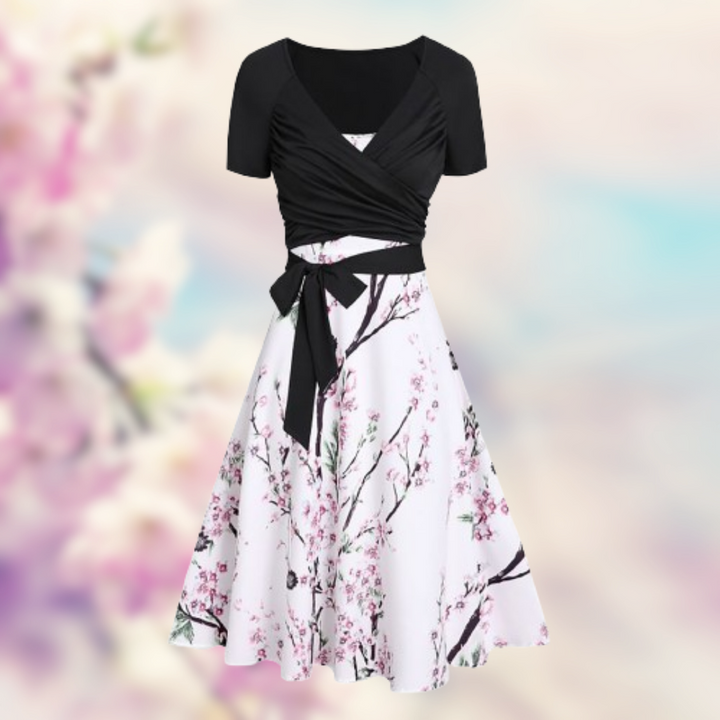 Flora™ - Abito floreale elegante 2 pezzi